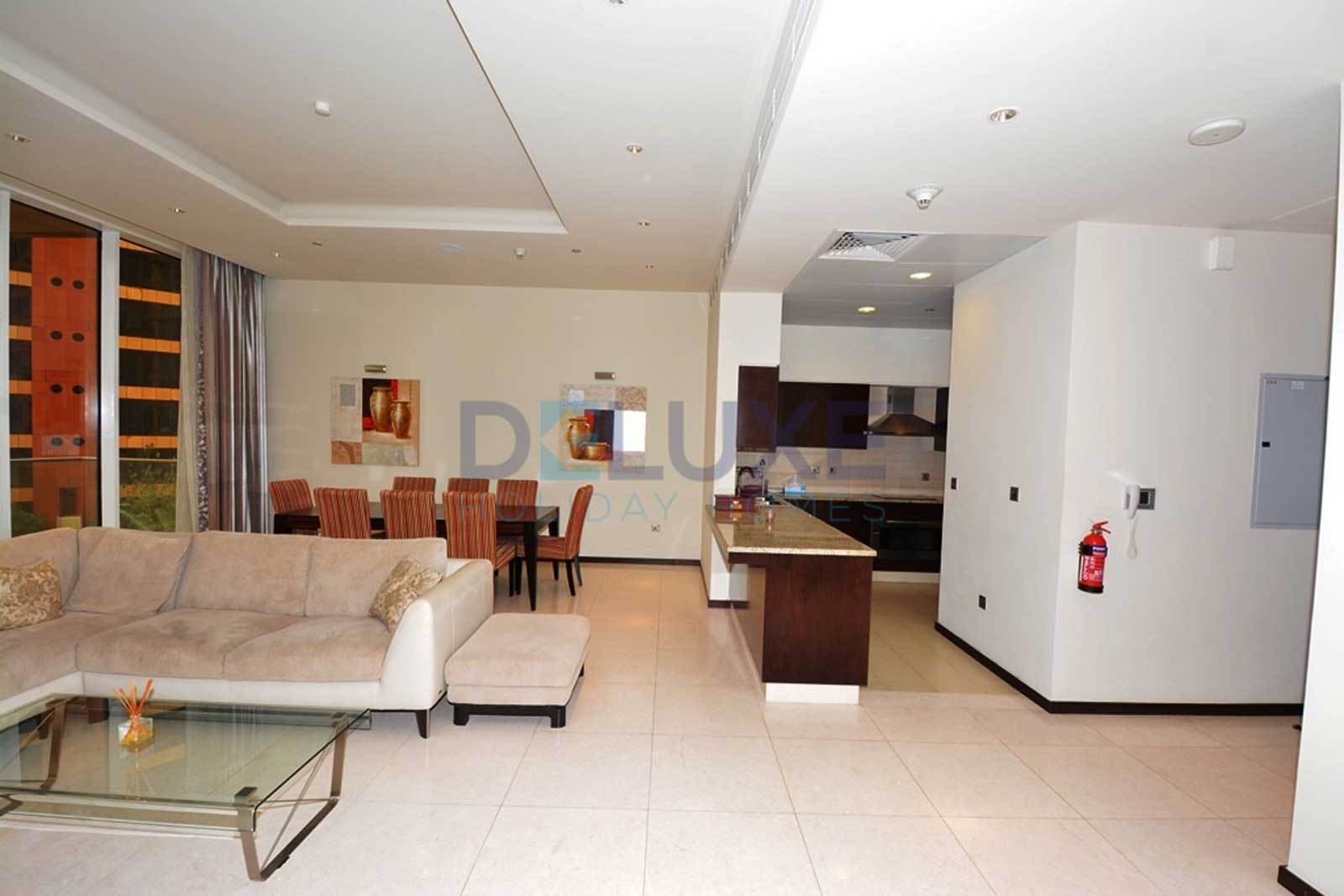 Tiara Residences - Living Room - Dubai Holiday Home